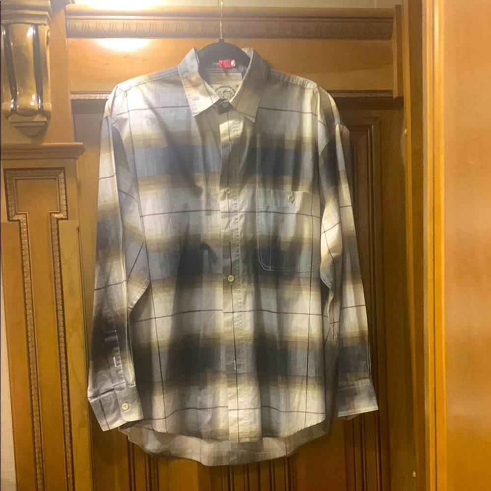Salty Dog Gant Plaid Shirt Size Medium